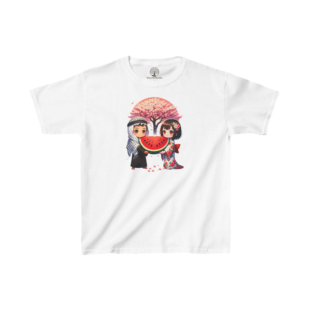 Japan and Palestine Kids Tee