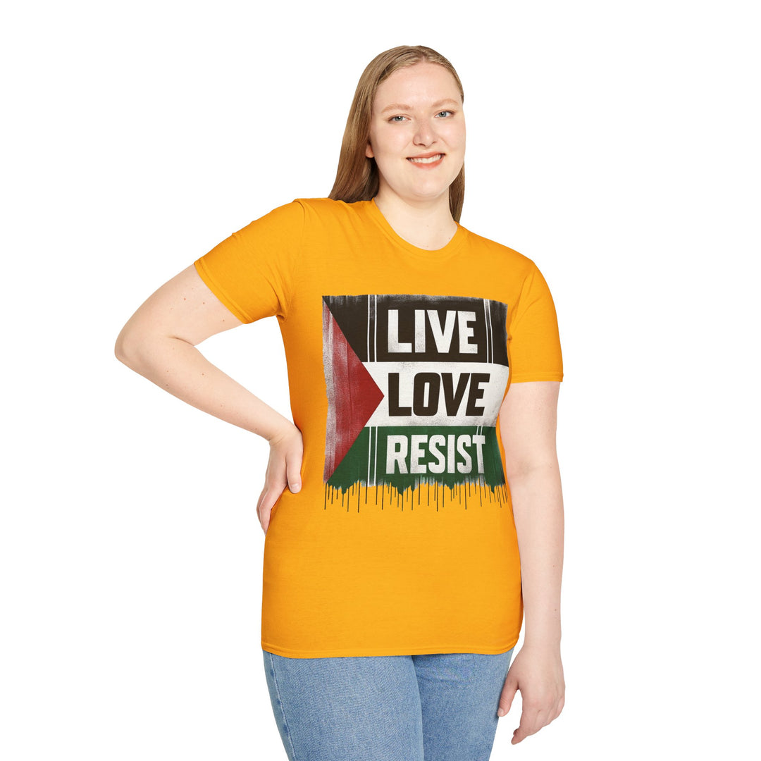 Live Love Resist For Palestine Tshirt