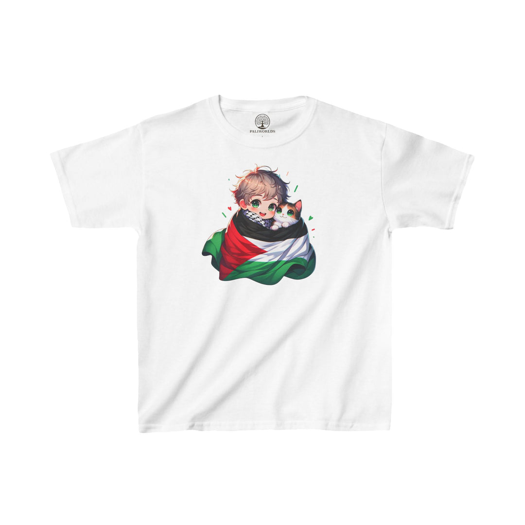 A Palestinian Cat Kids Tee