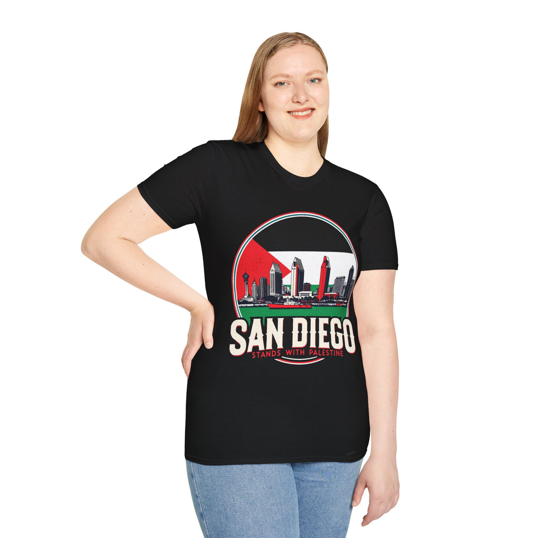 San Diego Stands with Palestine Tshirt