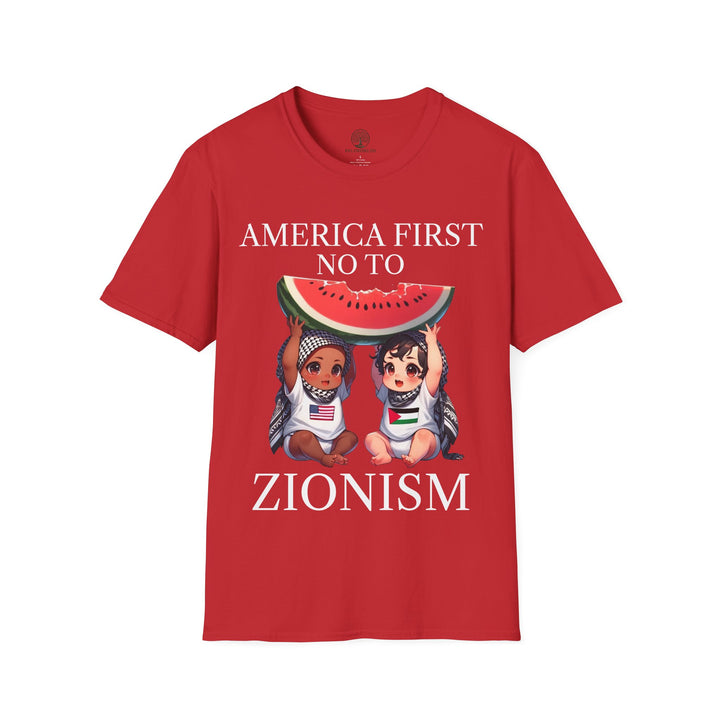 America First and Palestine Tshirt