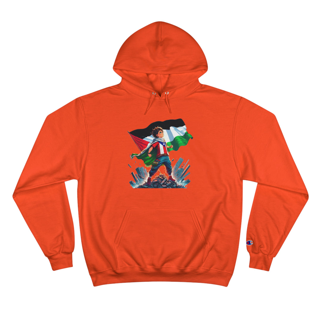 Puerto Rico and Palestine Champion Unisex Hoodie