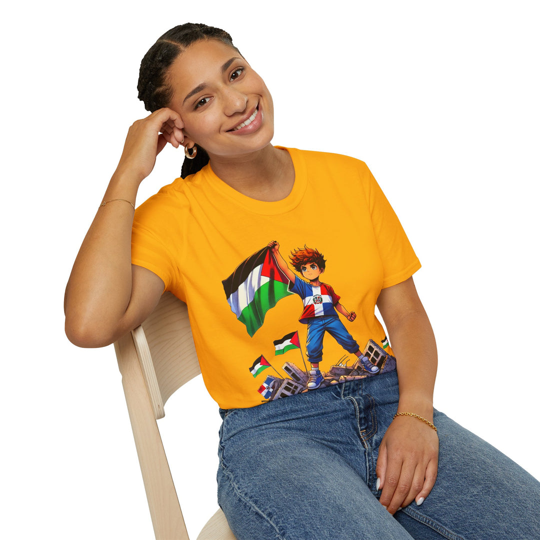 Dominican Republic and Palestine Unisex Tshirt