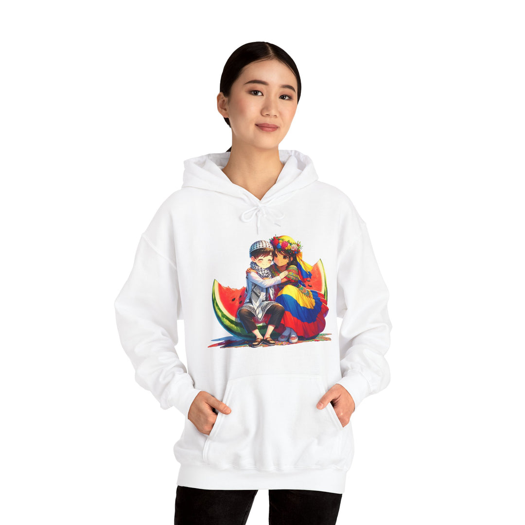 Colombia and Palestine Unisex Hoodie