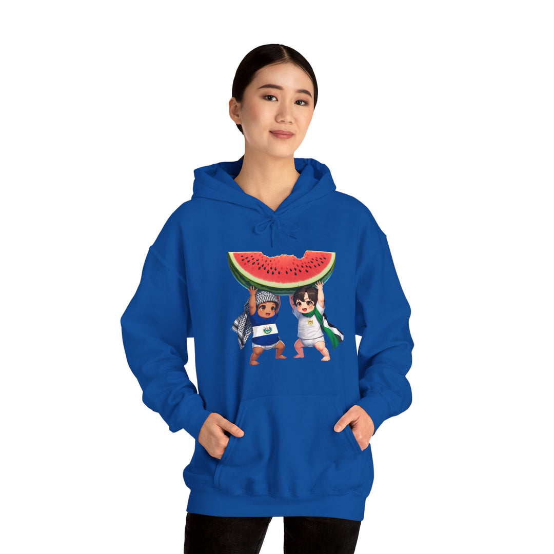 El Salvador and Palestine  Unisex Hoodie Sweatshirt