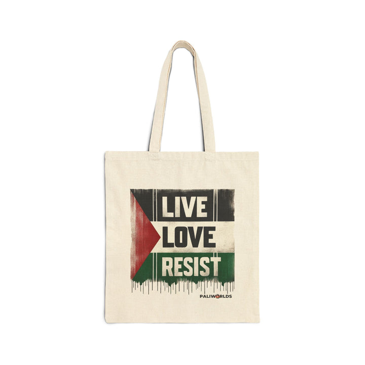 Live Love Resist Palestine Cotton Tote Bag