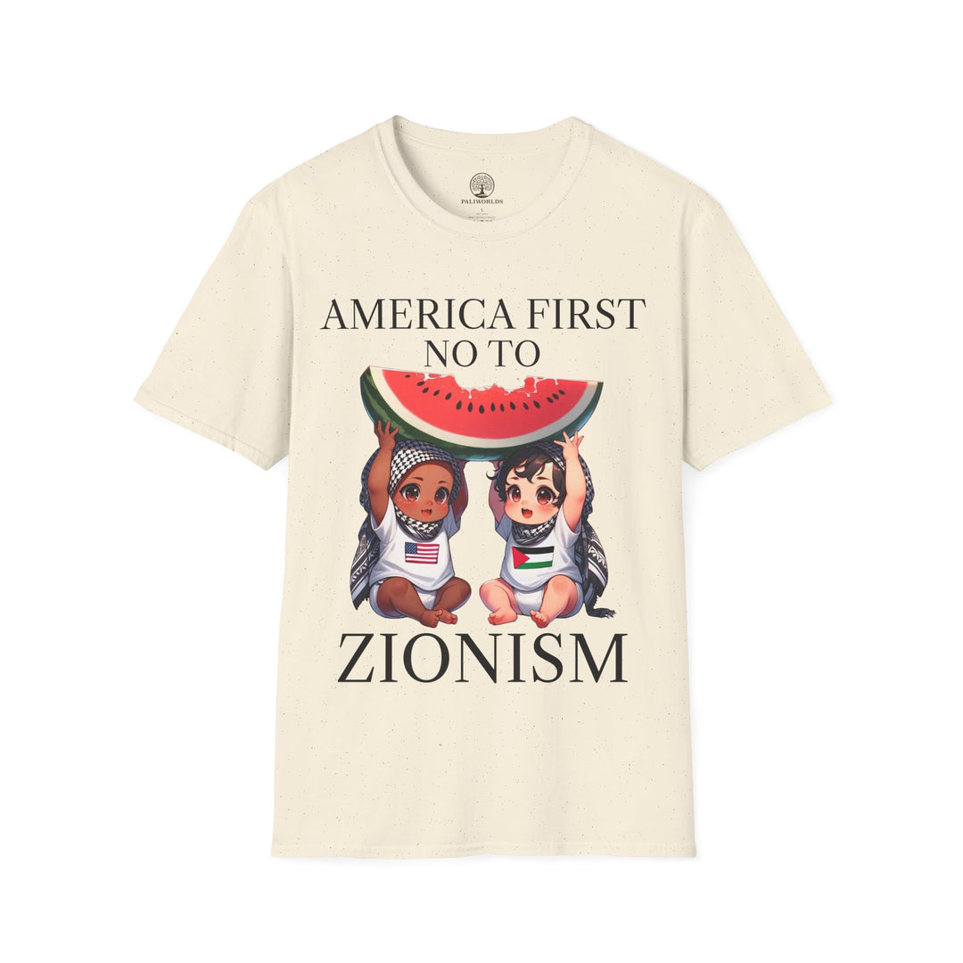 America First and Palestine Tshirt