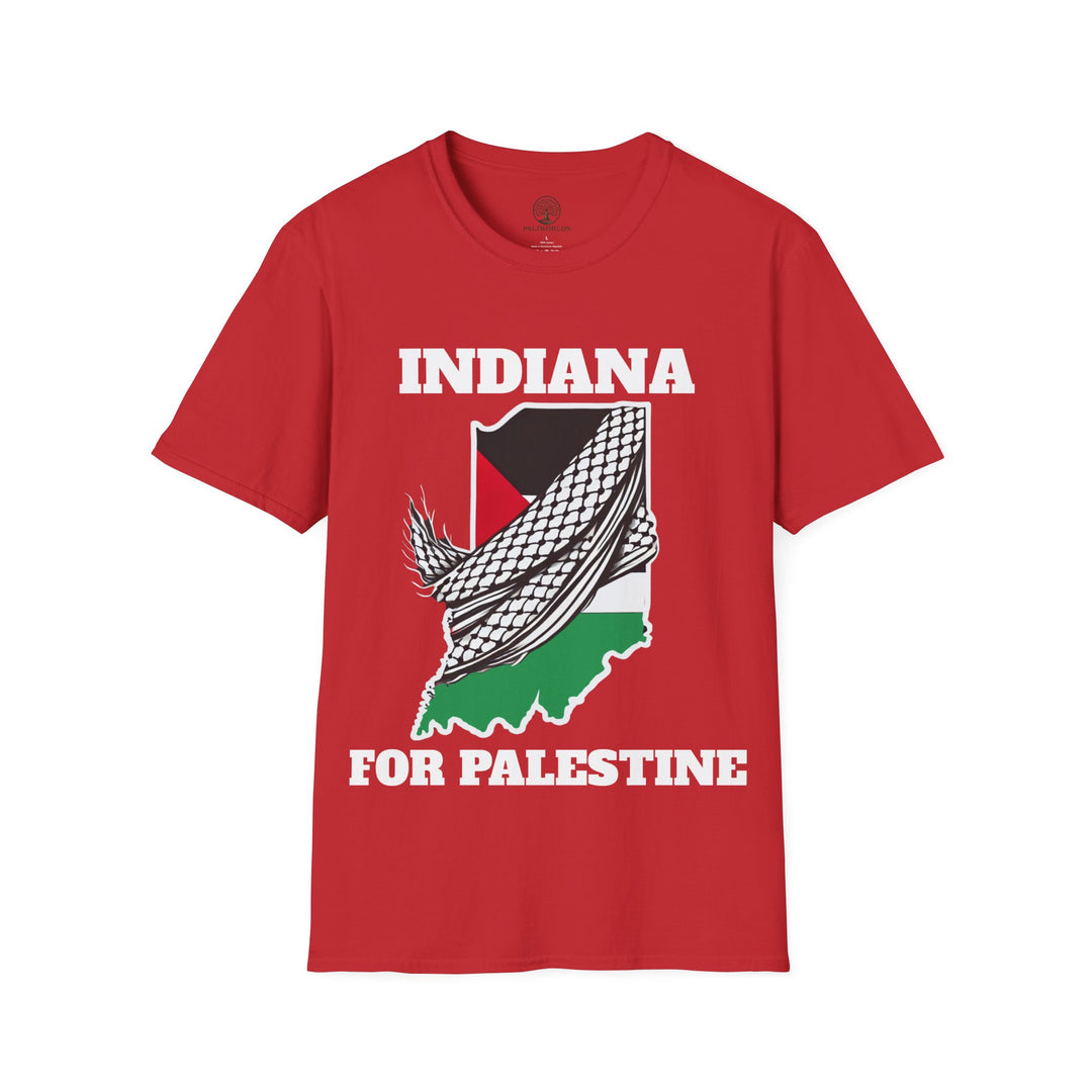 INDIANA For Palestine  Unisex Cotton Tshirt