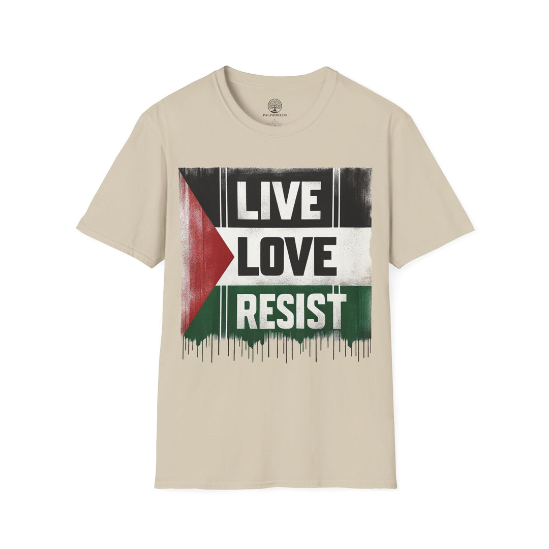 Live Love Resist For Palestine Tshirt