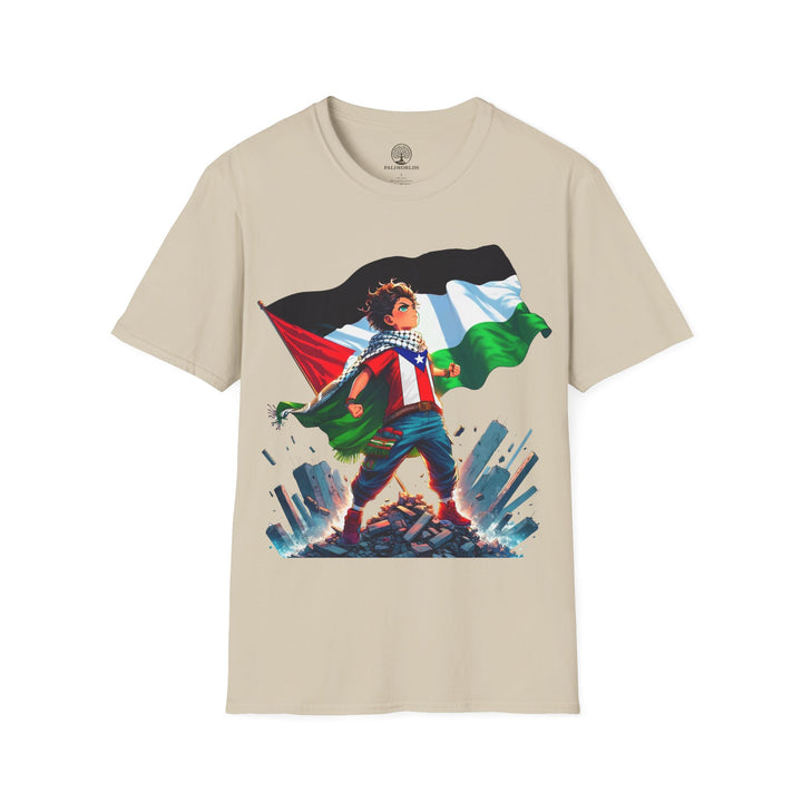 Puerto Rico and  Palestine Unisex TShirt