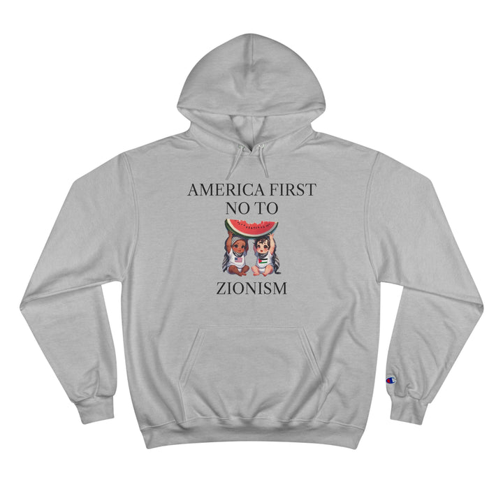 America First and Palestine Champion Unisex Hoodie