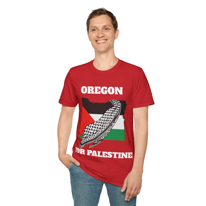 OREGON For Palestine  Unisex Cotton Tshirt