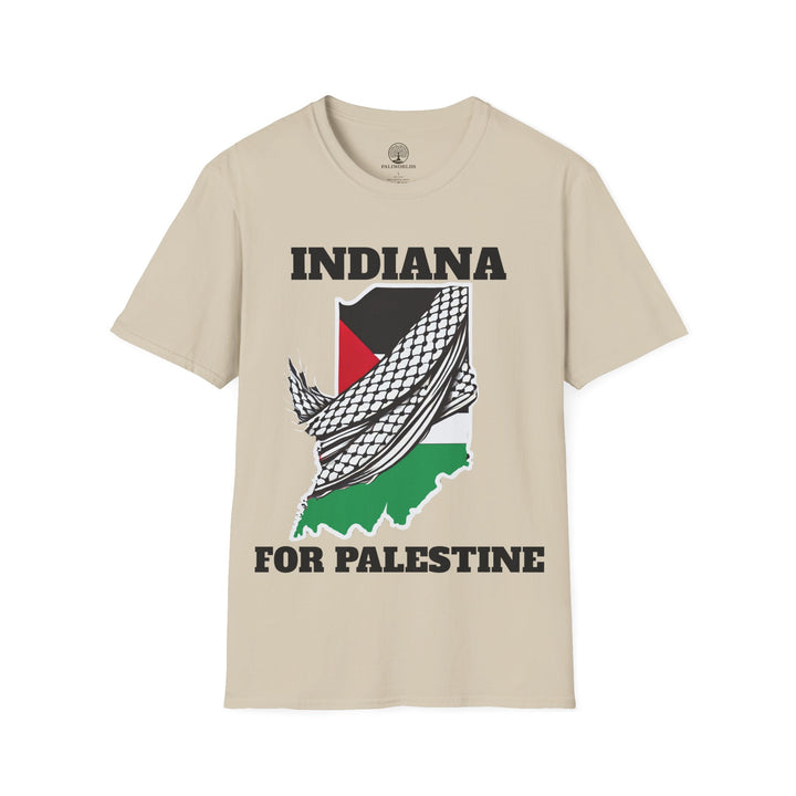 INDIANA For Palestine  Unisex Cotton Tshirt