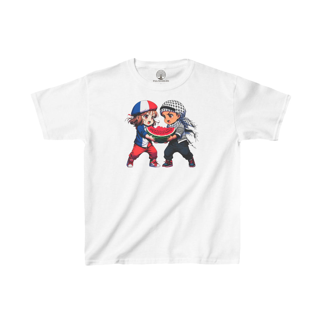 France and Palestine Kids Tee