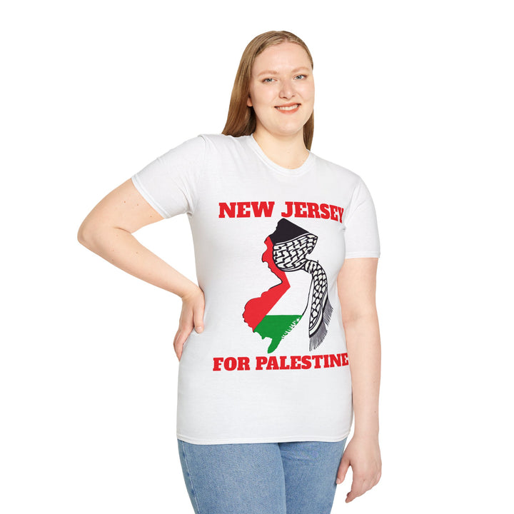 NEW JERSEY For Palestine  Unisex Cotton Tshirt