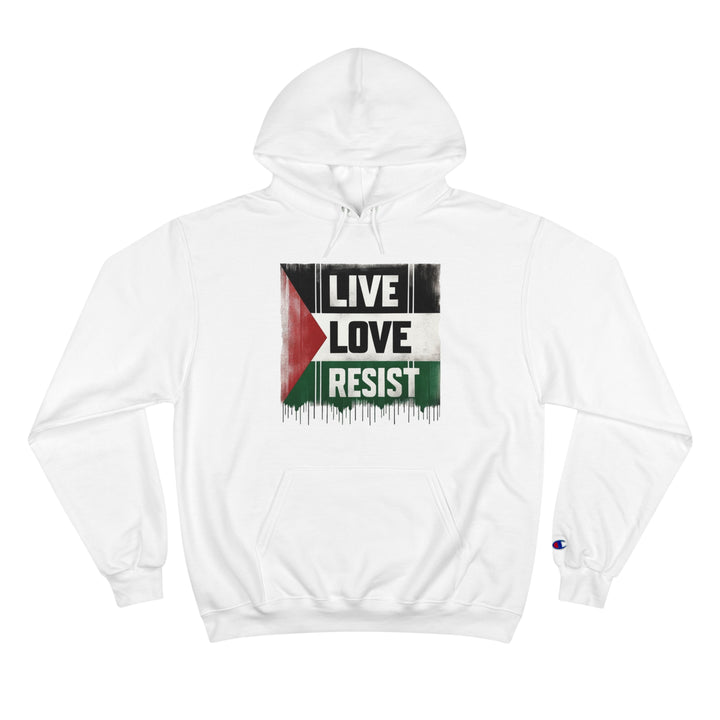 Sudadera con capucha del campeón de Palestina Vive, ama y resiste 