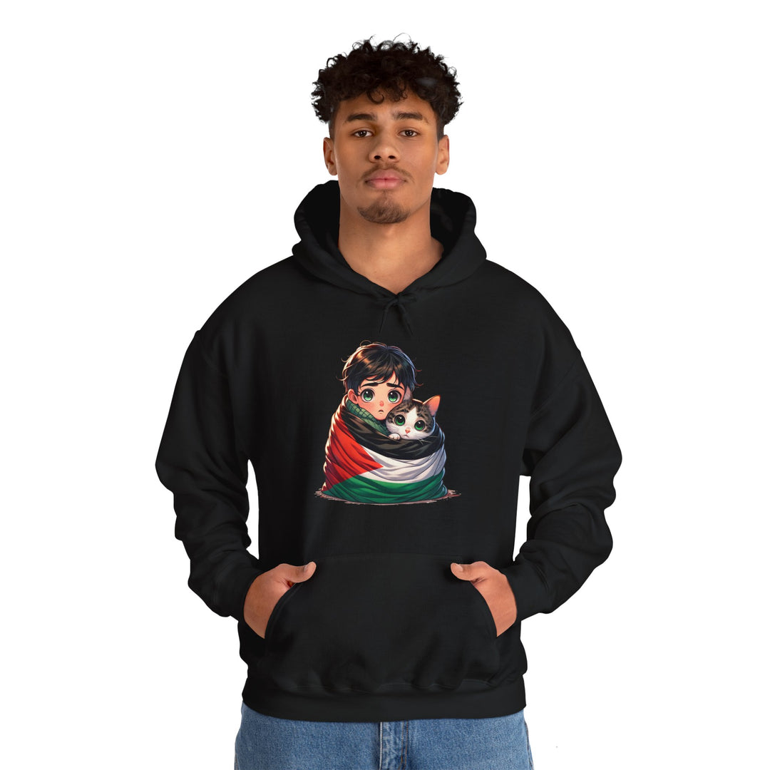 Cat and Palestine IV Unisex Hoodie