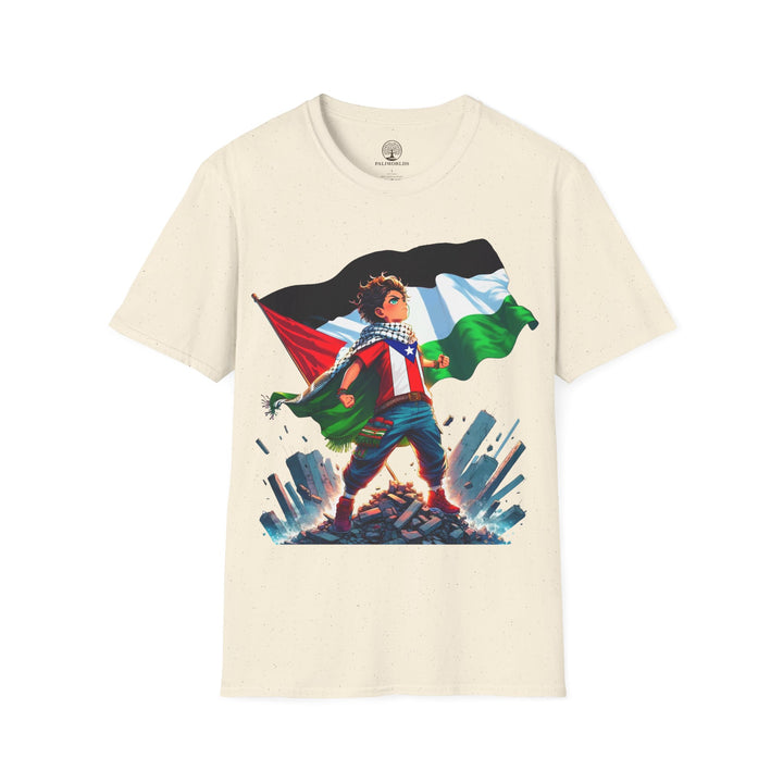 Puerto Rico and  Palestine Unisex TShirt