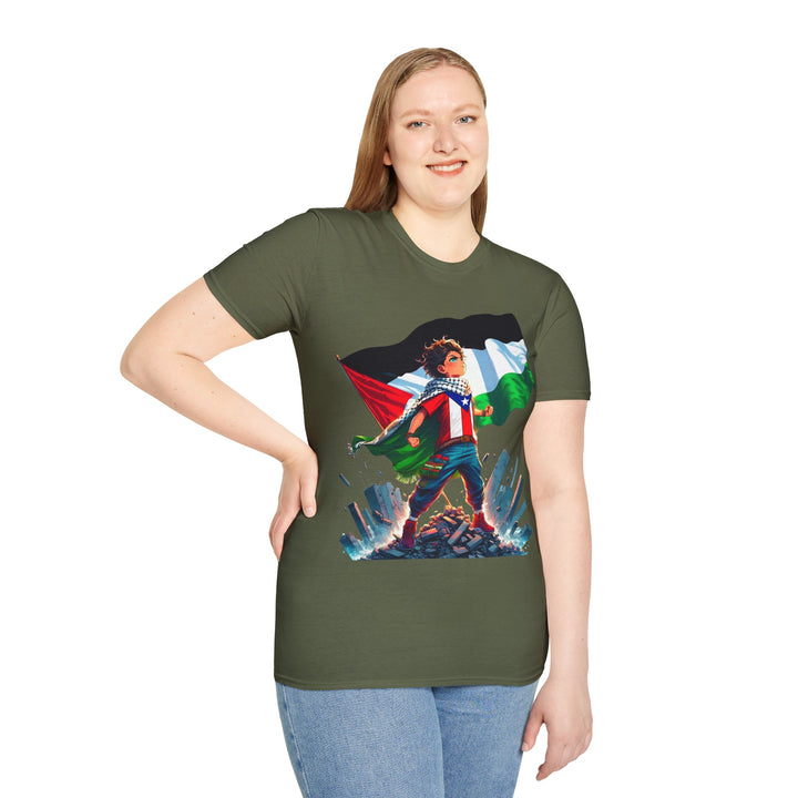 Puerto Rico and  Palestine Unisex TShirt