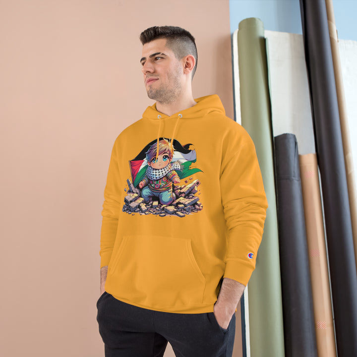 Sudadera con capucha del campeón "Nos levantamos de los escombros" 