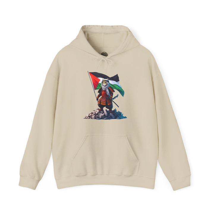 Cat Samurai and Palestine Unisex Hoodie