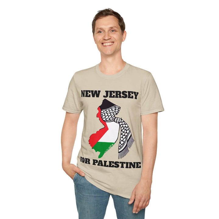 NEW JERSEY For Palestine  Unisex Cotton Tshirt