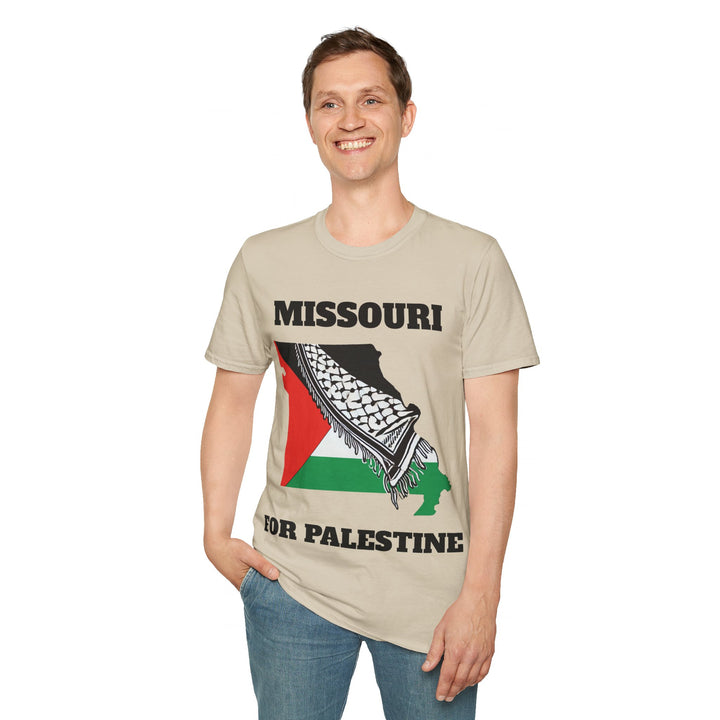 MISSOURI For Palestine  Unisex Cotton Tshirt