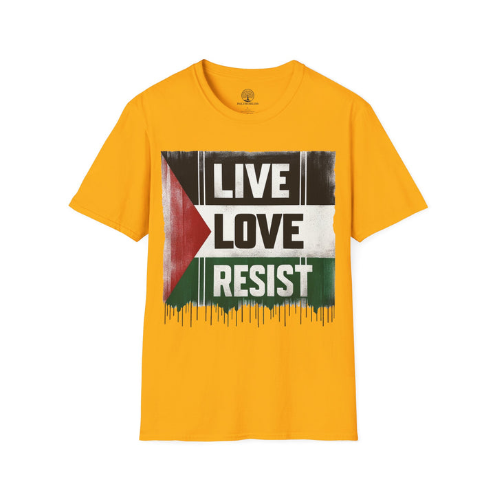 Live Love Resist For Palestine Tshirt