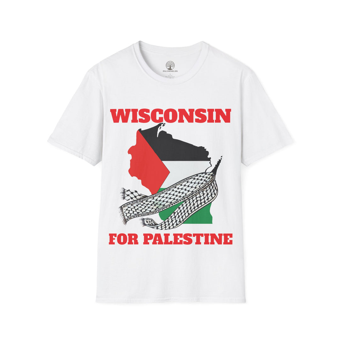 Camiseta unisex de algodón WISCONSIN For Palestine 