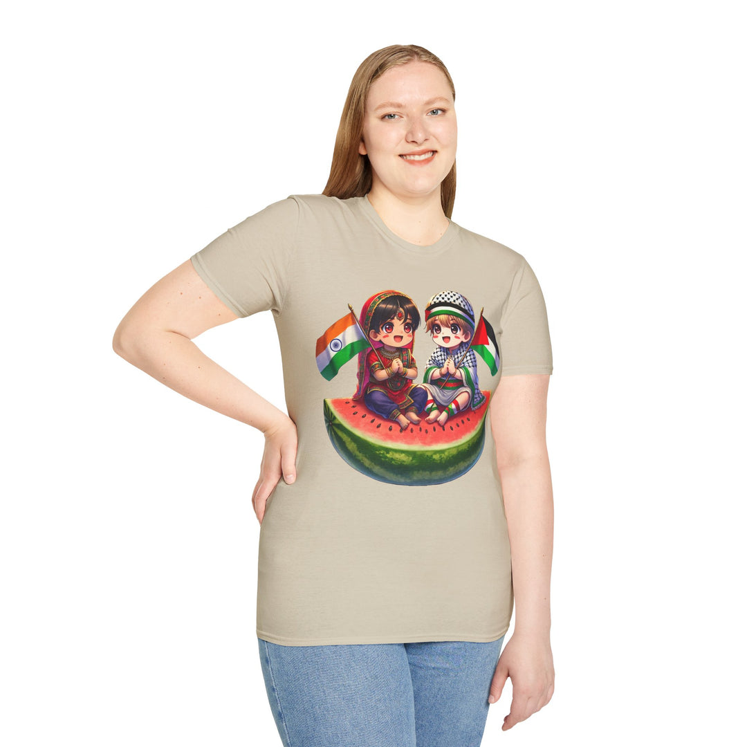 India and Palestine Unisex Tshirt