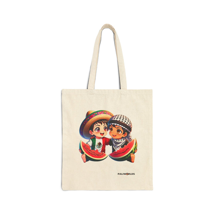 Mexico and Palestine Cotton Tote Bag