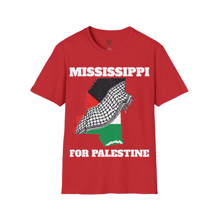 MISSISSIPPI For Palestine  Unisex Cotton Tshirt