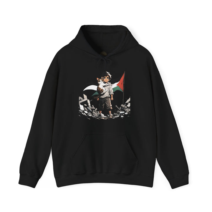 Cat and Palestine II Unisex Hoodie