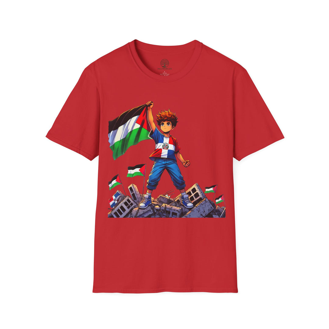 Dominican Republic and Palestine Unisex Tshirt