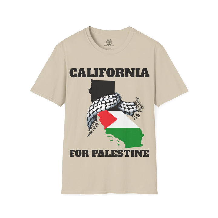 California For Palestine  Unisex Cotton Tshirt