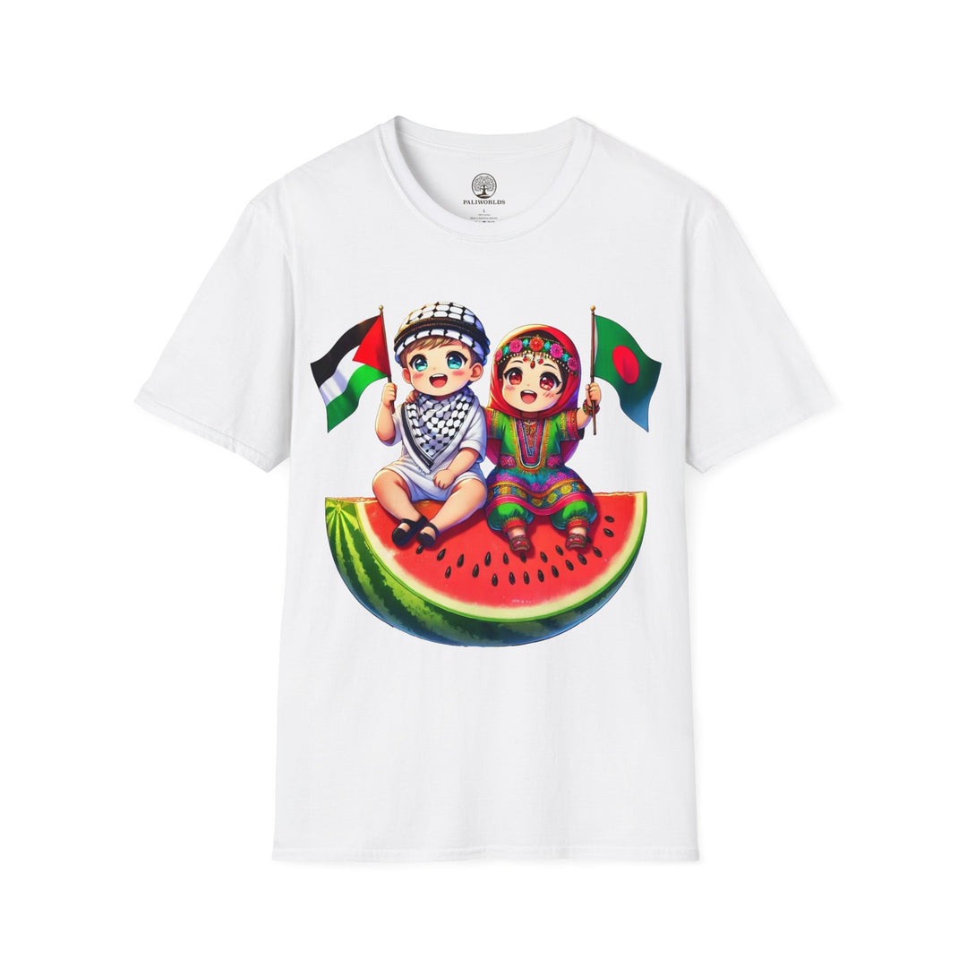 Bangladesh and Palestine Unisex Tshirt