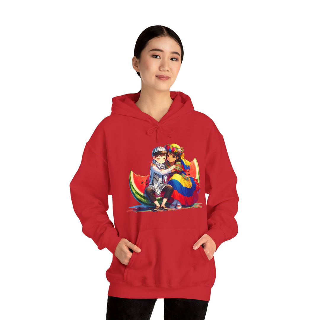 Colombia and Palestine Unisex Hoodie