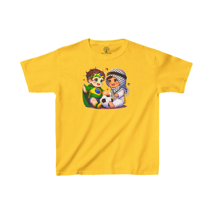 Brazil and Palestine Kids Tee