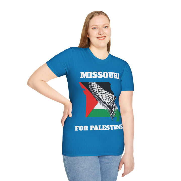 MISSOURI For Palestine  Unisex Cotton Tshirt