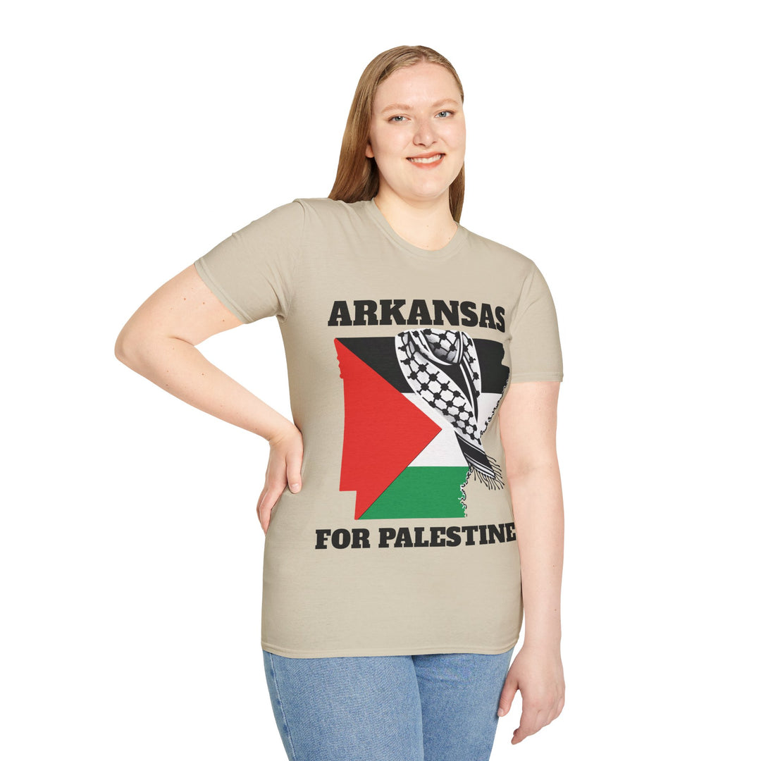 ARKANSAS For Palestine  Unisex Cotton Tshirt