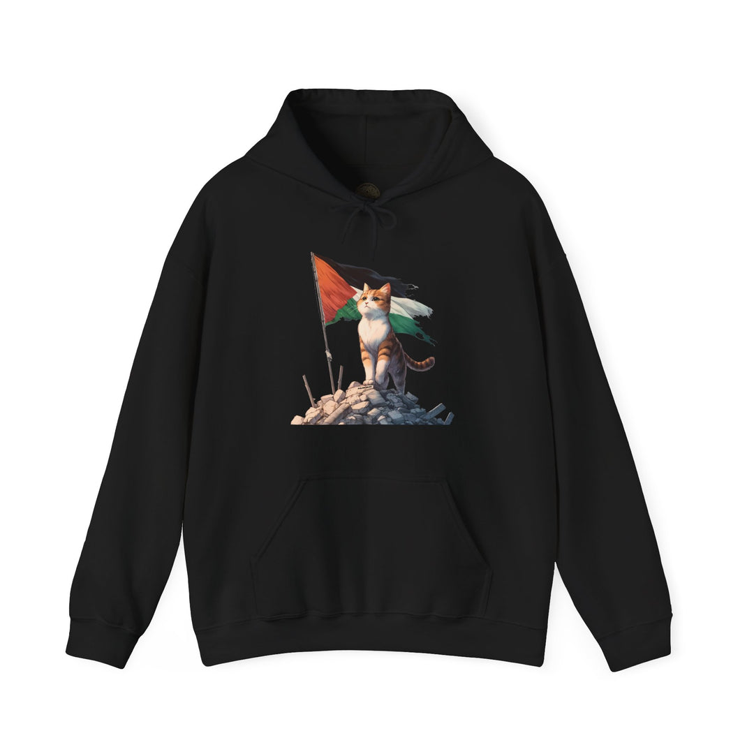 Cat and Palestine I Unisex Hoodie