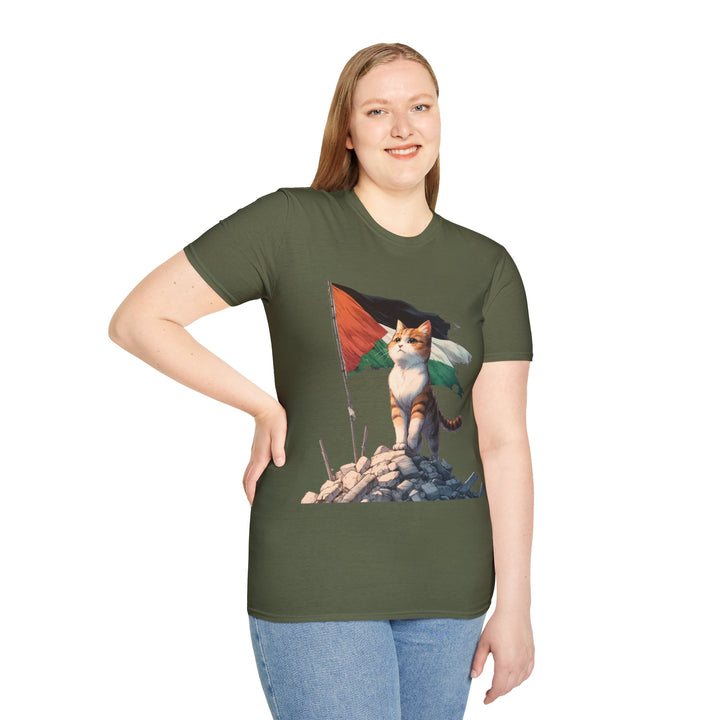 Cat and Palestine I Unisex Tshirt