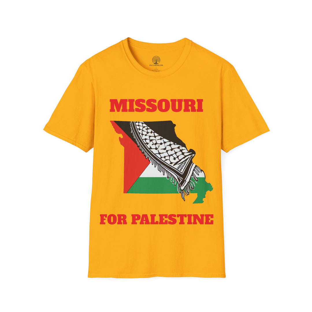 MISSOURI For Palestine  Unisex Cotton Tshirt