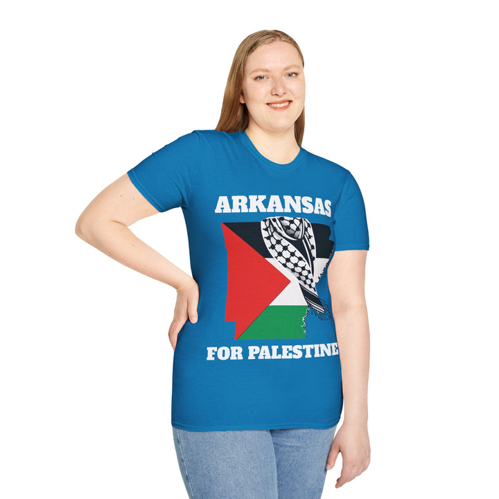 ARKANSAS For Palestine  Unisex Cotton Tshirt