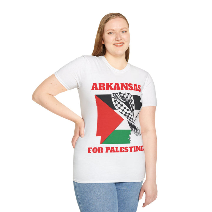 ARKANSAS For Palestine  Unisex Cotton Tshirt