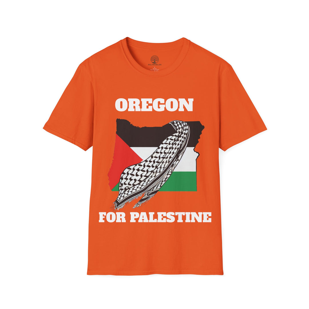 OREGON For Palestine  Unisex Cotton Tshirt