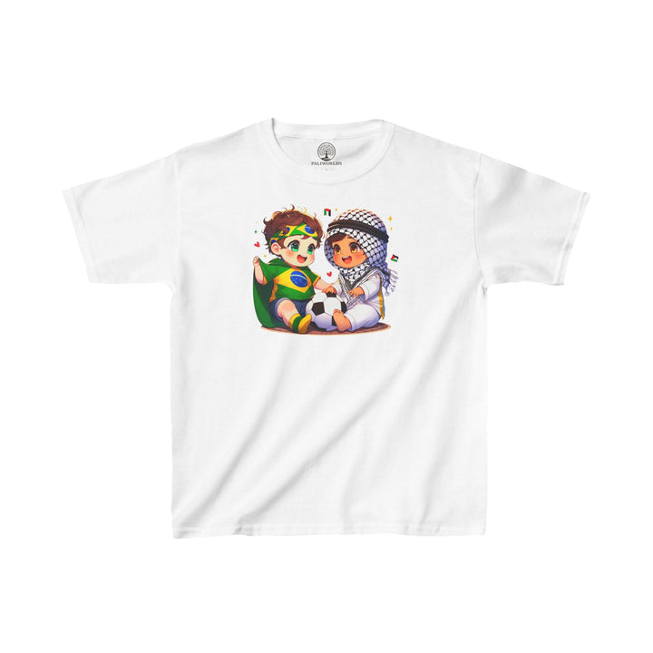 Brazil and Palestine Kids Tee