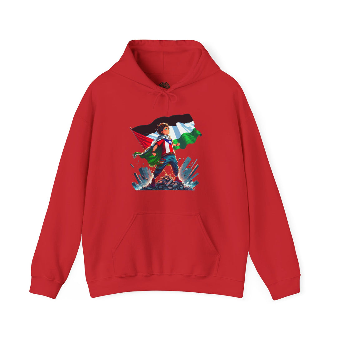 Puerto Rico and Palestine Unisex Hoodie