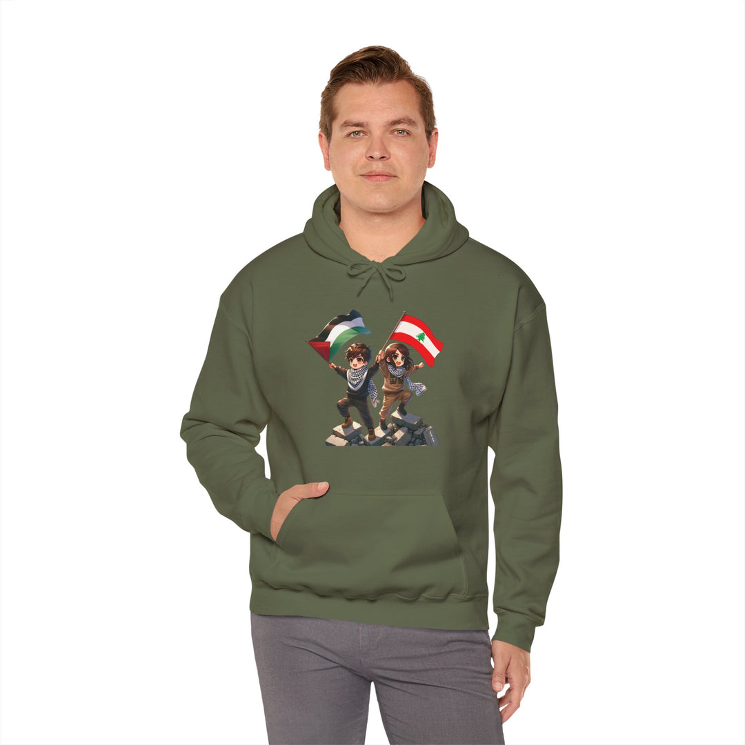 Lebanon and Palestine United Unisex Hoodie