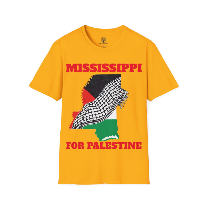 MISSISSIPPI For Palestine  Unisex Cotton Tshirt